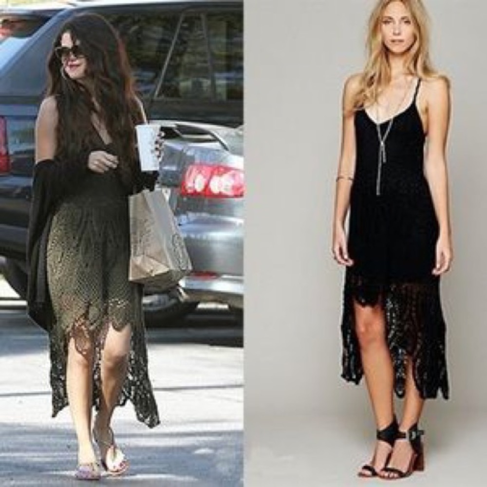 Free People Bella Donna Crochet Dress
